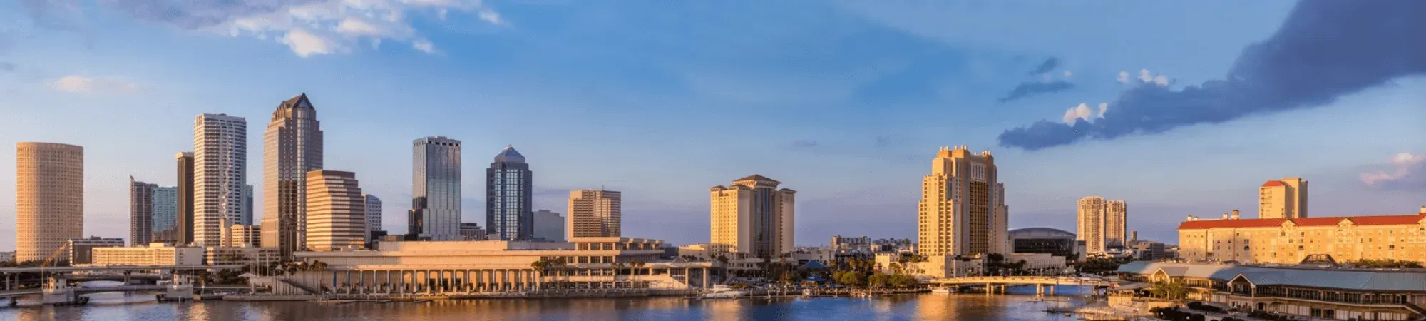 Downtown Tampa Bay Skyline including WRS offices